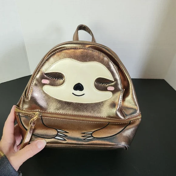 Sloth metallic backpack Mini Backpack - Picture 5 of 13